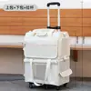 Caja con Ruedas para Mascotas, Bolsa para Gatos, Mochila Portátil para Gatos, Gran Capacidad, Artefacto de Viaje para Múltiples Gatos, Maleta Bolsa para Perros