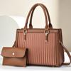 Bolso de mujer nuevo, bolso de dos piezas, venta al por mayor, moda europea y americana, bolso bandolera de gran capacidad para mujer