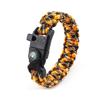 Pulsera Trenzada de Paracord de Siete Núcleos para Exteriores Brújula Silbato de Supervivencia Pedernal Pulsera Pulsera de Emergencia para Exteriores Venta al por Mayor