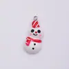 Colgante de resina navideño simulación muñeco de nieve árbol de Navidad anciano bolsa llavero colgante accesorios DIY