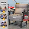 Silla de computadora, plegable para sentarse y acostarse, cama de siesta de oficina, cama de siesta individual, catre de camping portátil, sillón reclinable de doble propósito, sofá cama simple