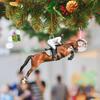 Decoración Colgante Plana de Acrílico para Entusiastas de la Equitación 2023 Transfronteriza Colgante Decorativo para Árbol de Navidad