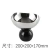 Ornamento de Prato de Frutas Base de Bola de Cristal Geométrica de Luxo Leve Modelo para Quarto de Hotel Bandeja de Frutas Secas Alta Decoração de Prato de Lanches