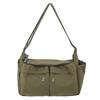Bolsa Transversal Casual Estilo Japonês Masculina Grande Capacidade Impermeável Mochila Ruiying Bolsa de Ombro Estilo Workwear com Múltiplos Bolsos Bolsa Carteiro Feminina