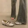 Zapatos Mary Jane con Lazo Estilo Ballet Francés para Mujer Verano 2026 Nuevo Estilo con Faldas Zapatos de Noche Planos Bajos