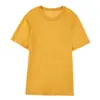 Versión Unisex Color Puro Manga Corta Tops de Verano Unidireccional Absorbe la Humedad Secado Rápido Algodón Fresco Transpirable Camiseta Base
