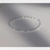 Pulseira Cristal Shijia Super Flash Super Fina Pulseira Textura de Luxo Leve Usar Empilhado Simples Caseiro Mulheres