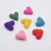 Acessórios de produto semiacabado amor lã crochê à mão enchimento de algodão tricô coração de pêssego roupas sapatos e meias bolsa cachecol acessórios