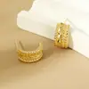 Pendientes de Plata de Ley S925 Estilo Europeo y Americano Transfronterizos Pendientes de Moda para Mujer Diseño de Lujo Accesible de Gama Alta Pendientes de Coche con Flor de Nicho