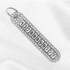 Chaveiro Porta-Celular Anti-Perda com Placa de Número Cravejada de Diamantes para Homens e Mulheres, Corrente com Argola, Acessório de Bolsa, Pingente de Carro, Totalmente Cravejado de Diamantes