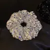 Elástico de Cabelo Scrunchie com Lantejoulas para Mulheres, Corda de Cabelo de Verão de Alta Qualidade para Prender o Cabelo, Novo Acessório de Cabelo 2025