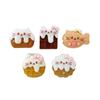 Galletas de Dibujos Animados Creativas Gatito de Chocolate Accesorios de Resina DIY Zapatos con Agujeros Zapatos Flor Carcasa para Teléfono Móvil Horquilla Mechón Adhesivo