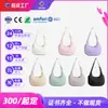 Bolso de hombro acolchado de nailon popular hecho a medida de fábrica transfronteriza, correa de hombro ajustable, bolso de axila esponjoso, gran capacidad, esponjoso