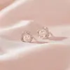 Tiqi Fotos Reais Brincos de Prata Esterlina S925 Elegantes Personalizados com Pérolas Artificiais Brincos de Luxo Femininos Brincos Estilo Retro Francês