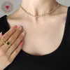 Personalidad elegante no se desvanece temperamento moda Cristal Transparente púrpura verde blanco circón Joyería collar pulsera juego de joyas