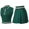 Falda de Tenis [Conjunto] Conjunto de Dos Piezas con Chaleco Deportivo sin Mangas y Falda Plisada Ropa de Tenis Adelgazante de Secado Rápido para Golf