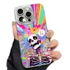 Funda para Teléfono Móvil Punk Europea y Americana Calavera Corazón Pluma Gasa Concha Manzana 18Promax Iphoneair Funda Protectora Divertida