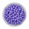 Cuentas redondas de acrílico de color sólido de 6 mm 8 mm, cuentas sueltas, cuentas redondas, material hecho a mano, pulsera, accesorios de joyería DIY