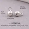 Pingente de sino de prata S925 Chen, contas para pulseira DIY feitas à mão, tornozeleira, pingente de colar, acessórios atacado