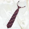 Corbata de Estilo Japonés a Rayas Jk/Dk Sin Corbata Estilo Universitario Uniforme Estudiantil Camisa Roja Cian Gris Azul Accesorios de Uniforme Unisex