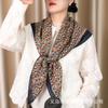 Bufanda Cuadrada de Otoño e Invierno 90 Algodón y Lino Protector Solar Cálido Protección para el Cuello Bufanda Nueva Retro a la Moda Estilo Occidental Externo para Madre