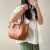 Bolsa Tote de Couro Macio Personalizada Moda Estilo Coreano Alça de Asa Bolsa de Mão Bolsa de Ombro para Mulheres de Alta Qualidade Versátil Grande Capacidade Bolsa para o Dia a Dia