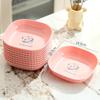 Prato de Mesa para Ossos Lixo Doméstico Prato de Ossos Grau Alimentício Prato Pequeno Prato para Lanches Frutas com Base Armazenamento