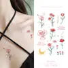 Pegatinas de tatuaje de mariposa coloridas populares transfronterizas, duraderas e impermeables, para deslumbrantes actuaciones de mariposas y maquillaje en los brazos y rostros de las niñas