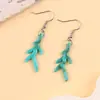 Brincos de Design Simples Transfronteiriços Brincos de Acrílico Cor de Doce Coral Brincos Personalizados Tendência Brincos para Mulheres