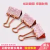 Clips Sujeta-papeles Dorados con Purpurina de Venta Caliente del Fabricante, Clips Metálicos para Papel con Forma de Dibujo Animado, Clips para Tickets de Oficina, Papelería