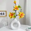 Flor de Magnolia Simulada Realista de Gama Alta Estilo Chino Nuevo Decoración Zen para el Hogar y el Hotel Paisajismo Arte Floral Transfronterizo