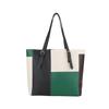 Bolso Tote de Gran Capacidad con Color Combinado para Mujer 2024 Nuevo Otoño Retro Bolso de Hombro de Gran Capacidad Bolso de Axila