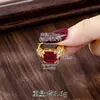 Anillo de Zirconia Chapado en Oro Vietnamita para Mujer, Diseño Transfronterizo, Anillo Sencillo de Oro de Imitación para Dedo Índice, Joyería Moderna y Duradera