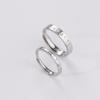 Anillo de letra s925 diseño nicho moda personalidad anillo simple liso anillo de pareja para hombres y mujeres
