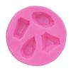 Gem diamante molde de silicone flip açúcar chocolate bolo molde decorativo DIY Baking Molde