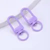 Llavero Hebilla de Puerta Colorida Pintada Hecho a Mano DIY Accesorios de Joyería Bolso Muñeca Hebilla Colgante Hebilla de Resorte Accesorios de Joyería