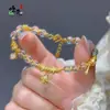 Pulsera de Cristal Blanco con Colgante de Estrella de Diamante Gota de Agua Mismo Estilo que Little Red Book Pulsera de Cuentas de Transferencia Versátil Nuevo Estilo Chino para Mujer