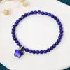 Amazon Pulsera de cuentas redondas de cristal natural de 4 mm con forma de estrella pulsera de cuerda elástica de piedra en bruto accesorios para pulseras de niña venta al por mayor
