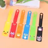 Etiquetas de Bagagem de Borracha Macia Personalizadas, Etiquetas de Silicone Pvc de Desenho Animado, Cartões de Embarque, Etiqueta Longa Espessada Anti-Perda para Check-in de Viagem