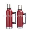 Fiambrera de Acero Inoxidable 304 de Doble Capa al Vacío de Gran Capacidad con Pintura Martillada en Spray de Plástico para Montañismo al Aire Libre, Olla de Viaje Aislada