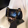 Bolso de mujer de estilo retro francés transfronterizo, nuevo bolso cruzado de un solo hombro, estilo occidental, sencillo, de invierno 2024