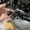 Adecuado para motocicleta retro Harley X350 modificado aleación de aluminio ampliado ancho cabeza de palanca de freno de engranaje accesorios