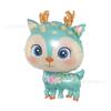Globo de película de aluminio con forma de alce, ciervo senti, animal de la selva de dibujos animados, nuevo, decoración para fiesta de Navidad, venta al por mayor