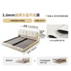 Cama Tongyute Nube Acolchada Estilo Francés Color Crema Doble Master Bedroom Cama Grande 1.8m Base Alta Almacenamiento Deslizante Cama de Cuero