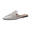 Estilo Nacional Estilo Chino Vintage Bordado 2025 Primavera Verano Nuevo Tacón Grueso Zapatos Mueller Ropa Exterior para Mujer Zapatillas Medias