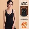 De veludo aquecimento colete térmico roupas íntimas femininas com almofada peitoral espessa outono e inverno underwear renda sem costura top térmico