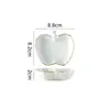 Pote Criativo para Temperos com Borda Dourada para Uso Doméstico, Pequeno Prato de Cerâmica para Molhos para Hotel, Prato Multiuso para Vinagre, Suporte para Hashi, Prato para Molho para Fondue