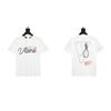 2024 VLONE Camiseta de Manga Corta Serie V Grande Estampado de Estrella V Camiseta de Manga Corta para Parejas Hombres y Mujeres Tendencia High Street Personalizada