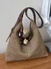 Bolso de Hombro Tejido Transfronterizo para Mujer, Nuevo Bolso de Hombro Versátil de Verano Tendencia 2026, Bolso de Playa Casual de Gran Capacidad