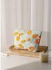 Bolsa de Cosméticos Amazon Flor Francesa Grande Capacidade Clutch Feminino Zíper Lona Bolsa de Armazenamento de Produtos para Cuidados com a Pele